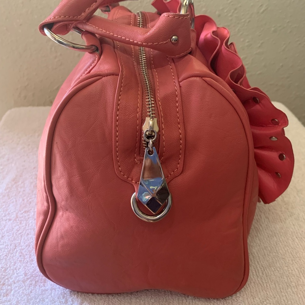 Steve Madden Flower Satchel Studded Barrel Bag